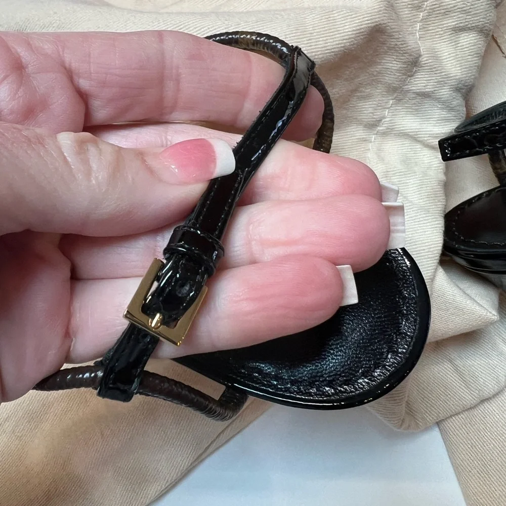 Louis Vuitton Cherie Monogram Brown Slingback Pumps - Picture 8 of 16